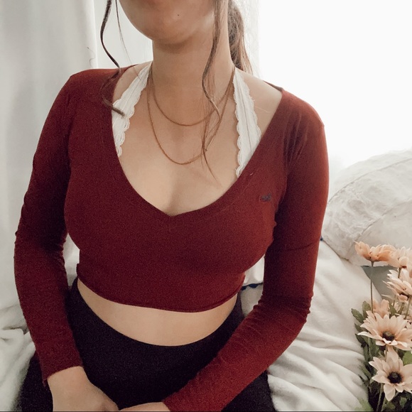 Hollister Tops - ❗SALE- LAST CHANCE❗ cropped long sleeve